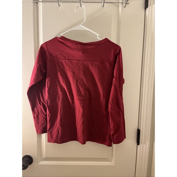 Red Oak Sportswear Girls OU Oklahoma University Long Sleeve T-Shirt 14/16 Maroon - Picture 10 of 10